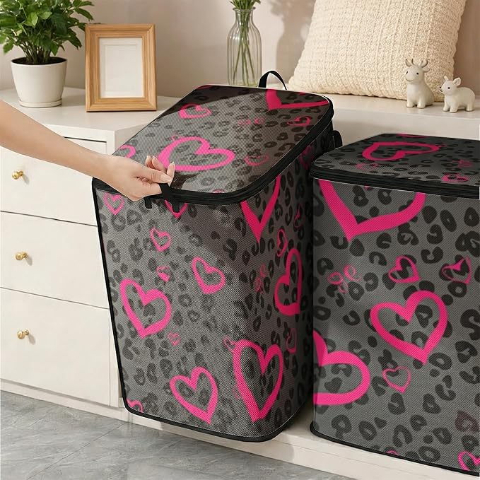 2pcs blanket storage bag for under bed,closet organizers 95L | clothing sweater sheet bedding comforter duvet quilt pillow toy storage bags with lids,dorm room essentials for containers