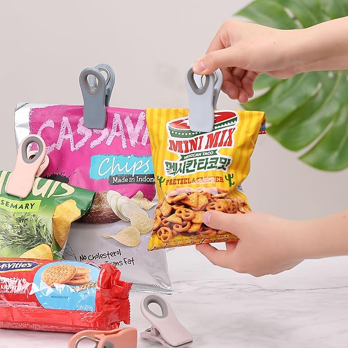 Mr. Pen- Magnetic Chip Clips, 6 Pack | Airtight Seal Reusable Bag Closers for Food Storage, Snacks, Bread & Kitchen Organization