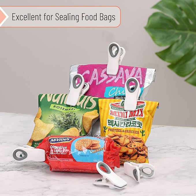Mr. Pen- Magnetic Chip Clips, 6 Pack | Airtight Seal Reusable Bag Closers for Food Storage, Snacks, Bread & Kitchen Organization