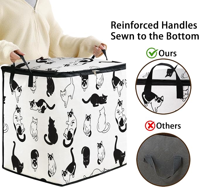 2pcs blanket storage bag for under bed,closet organizers 95L | clothing sweater sheet bedding comforter duvet quilt pillow toy storage bags with lids,dorm room essentials for containers