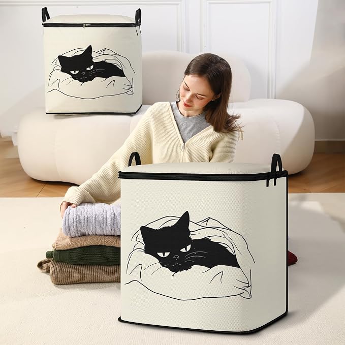 2pcs blanket storage bag for under bed,closet organizers 95L | clothing sweater sheet bedding comforter duvet quilt pillow toy storage bags with lids,dorm room essentials for containers