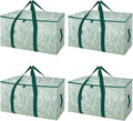 BALEINE 4-Pack Oversized Moving Bags with Reinforced Handles, Heavy-Duty Storage Tote for Clothes, Moving Supplies (Antique Folidage, 4-Pack)