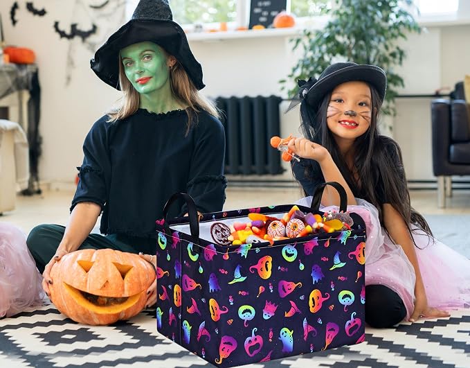Halloween Storage Baske Bins Cube Collapsible Organizer Closet Shelves Toy Box