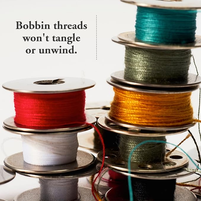 Bobbin Organizer – Holds 20+ Bobbins – Flexible Plastic Holder for Sewing Machine, Embroidery, & Quilting Bobbin Storage, Red