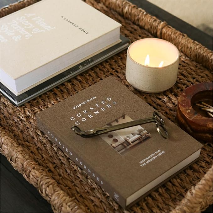 Decorative Books for Home Decor - 2 Linen Fake Books for Decorating Bookshelf, Coffee Table, Shelves - Faux Book Box for Hidden Storage and Decoration - Modern Neutral Design Fits Any Home Aesthetic