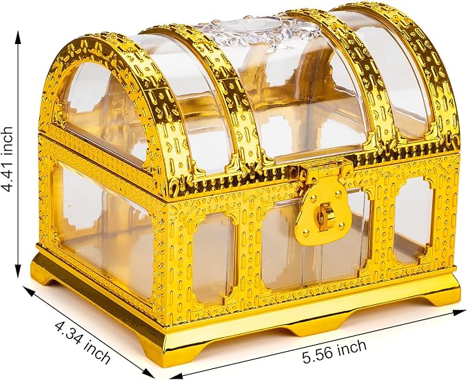Kids Pirate Treasure Chest,Teacher's Favorite Treasures Collection Storage Box,Treasure Chest Toys for Classroom