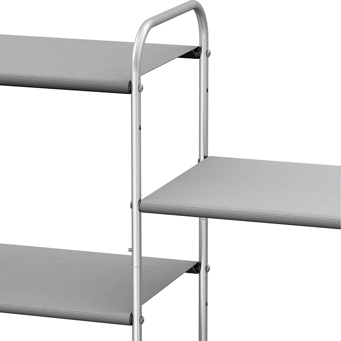 Simple Houseware 4-Tier Shoe Rack Storage Organizer 20-Pair, Grey
