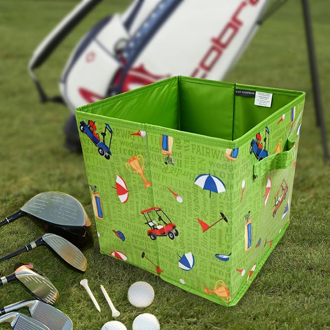 Passion for Golf Collection 11"x11"x11" Storage Bin