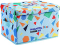 FNJO Toy Storage Bin,Foldable Toy Organizer with Lid, Playroom Organizer,Toy Holder,Storage Box for Magnetic Tiles and other gadget