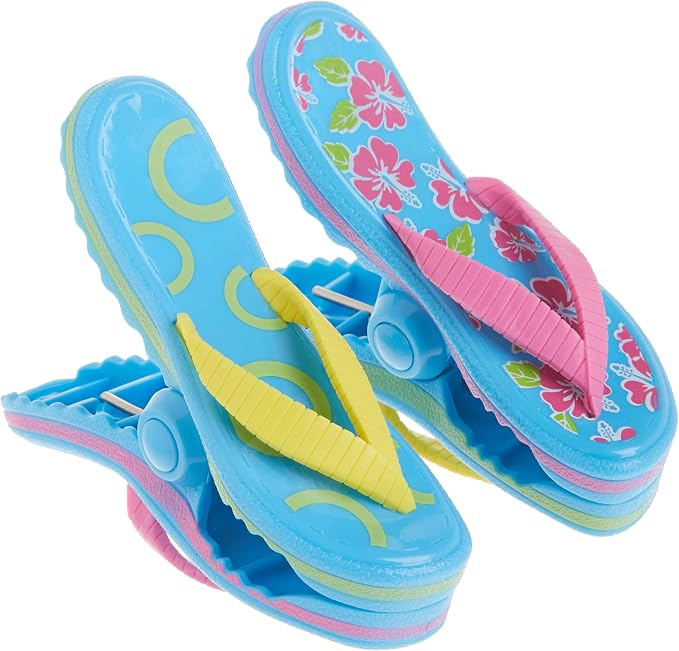 O2COOL BocaClips Beach Towel Clips for Chairs Patio & Pool Flip Flop 2pk | Yes