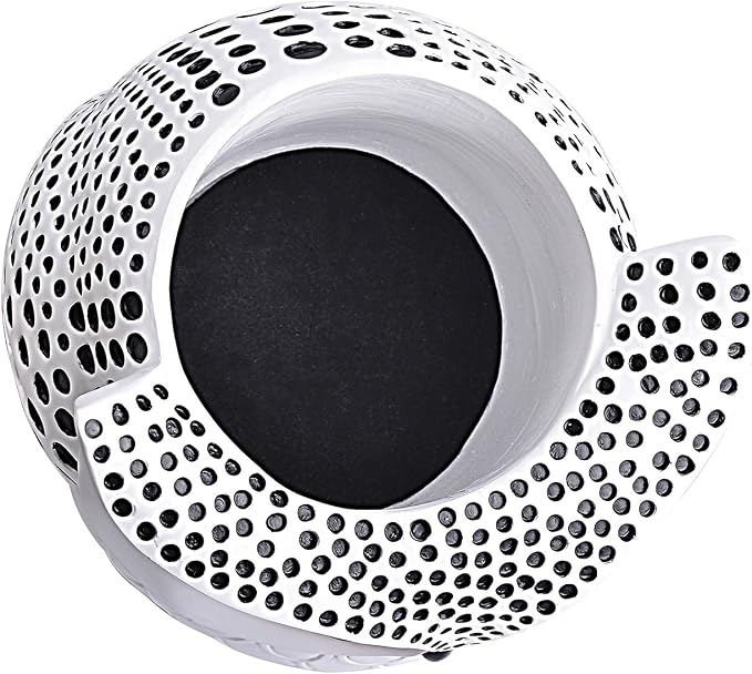 Owl Pen Holder, Owl Pen Pencil Container Carving Brush Pot Brush Holder Desk Organizer Decoration,Luxury Gift and Exquisite Handicraft (White:Owl)