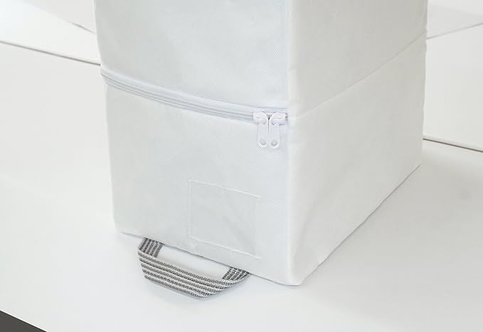 Towa Sangyo 85694 MSC 2-Way Storage Bag, Closet, For Clothes and Accessories, White, 16.1 x 7.1 x 2.0 inches (41 x 18 x 5 cm)