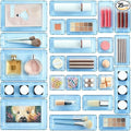 Vtopmart 25 PCS Plastic Drawer Organizers Set, 4-Size Versatile Bathroom and Vanity Drawer Organizer Trays, Storage Bins for Makeup, Bedroom, Kitchen Gadgets Utensils and Office