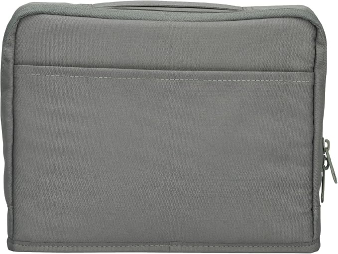 KOKUYO Pencil Case Pouch, Haco-Biz Standing Pen Pouch Bag, Foldable Stand up Pencil Holder Organizer, Large Capacity Portable Pencil Box for Office Supplies, Gray