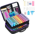 Douorgan Diamond Painting Storage Containers 120 Slots Accessories and Tools Portable Diamond Painting Organizer Shockproof Diamond Art Storage Case Beads Storage Box(120 Slots)
