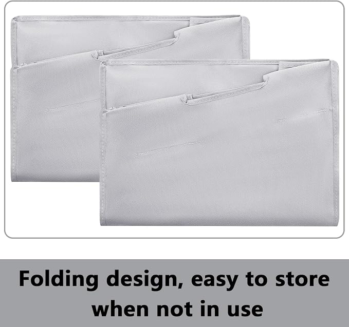 Windyun 3 Pcs Hypotenuse Laundry Sorter Replacement Bags Hamper Cart Removable Replacement Bags Laundry Storage Organizer Bag Hamper Liner, No Hooks 14.76 x 8.66 x 23.23/19.29 Inch(Gray)