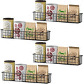 4PCS Magnetic Storage Baskets for Refrigerator, Strongly Magnet Spice Rack, Fridge Storage Shelf, Great for Kitchen and Pantry