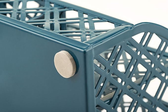 Exerz Desk Organizer Aegean Blue Office Desk Accessories Supplies Office Storage Desktop Pencil Pen Holder with Drawer Home Workspace