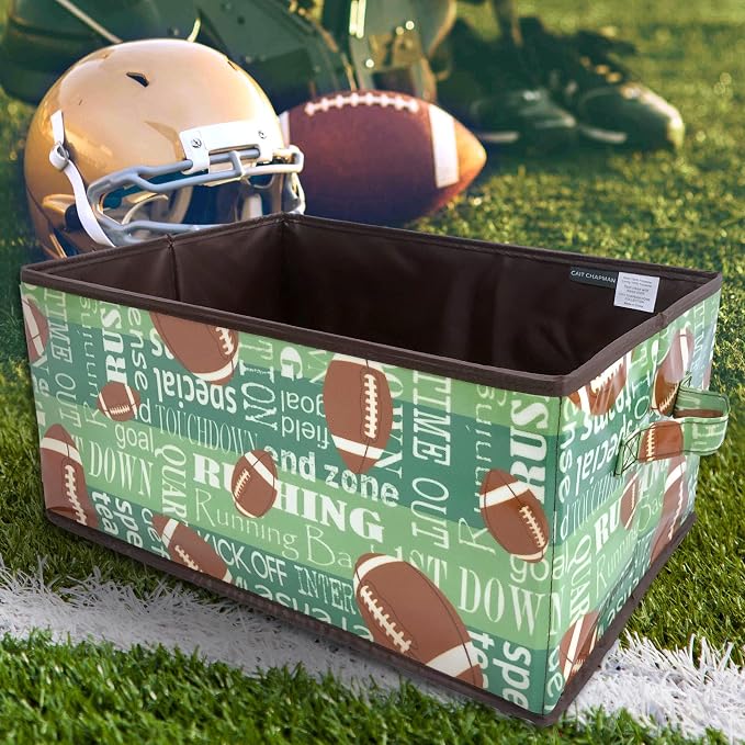 Passion for Football Collection 17"x12"x8" Rectangular Storage Bin