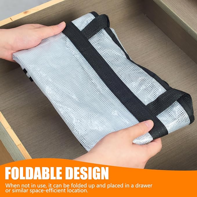 MKOKYD 40L Clear Storage Bags for Blanket, Clothes, Comforter, Bedding, Sheet, Pillow - Closet Organizers and Storage Containers, Under Bed Storage Bag with Zipper (Clear, 3 Pack)