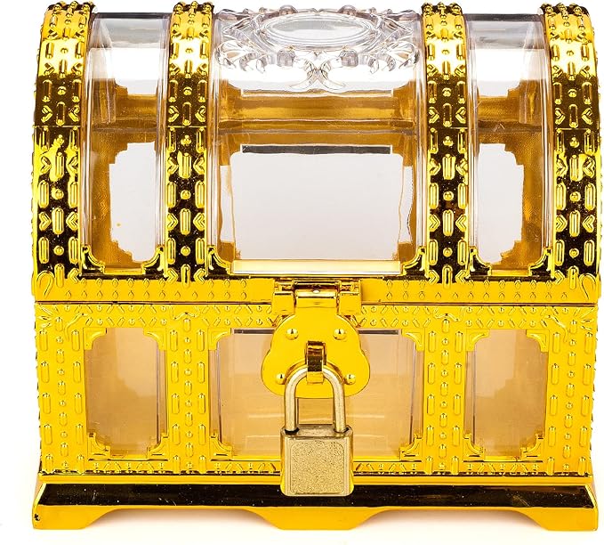 Kids Pirate Treasure Chest,Teacher's Favorite Treasures Collection Storage Box,Treasure Chest Toys for Classroom
