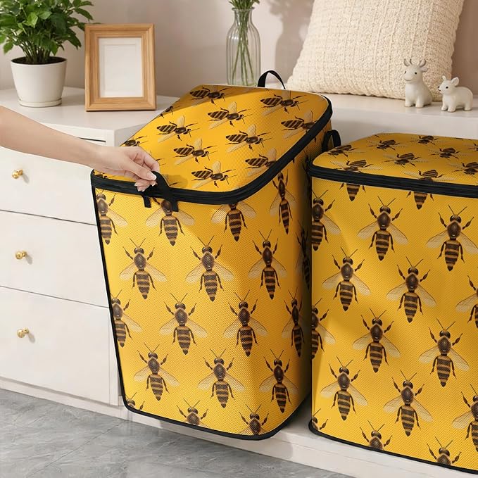 2pcs blanket storage bag for under bed,closet organizers 95L | quilt duvet sweater sheet bedding pillow clothes storage for closet,dorm moving essentials containers with portable handles