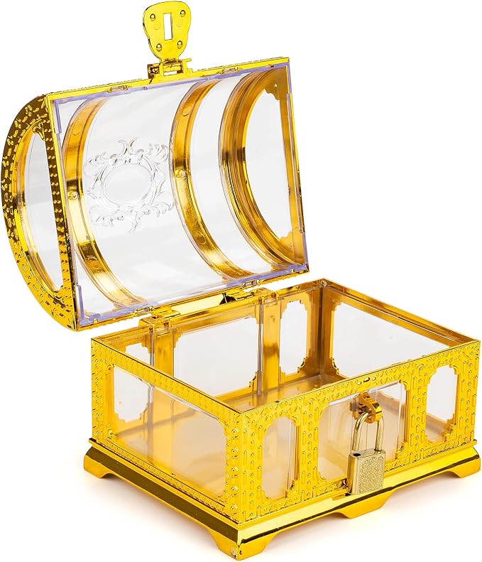Kids Pirate Treasure Chest,Teacher's Favorite Treasures Collection Storage Box,Treasure Chest Toys for Classroom