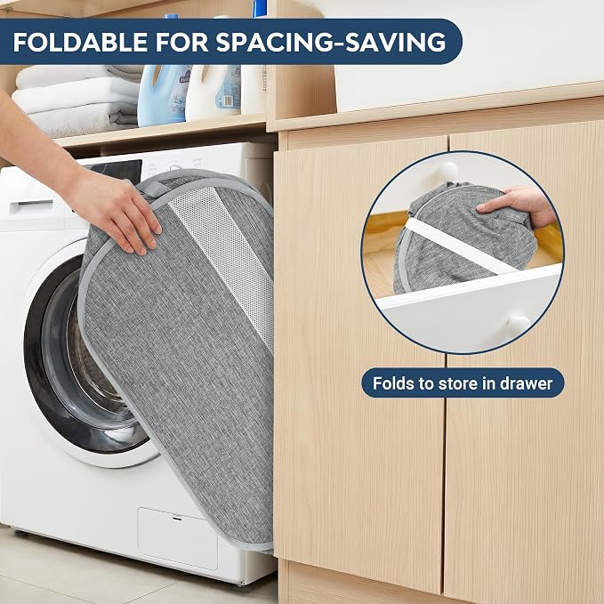 100L Collapsible Laundry Baskets, Foldable Dual Handles Laundry Hamper Grey | Lightweight, Easy to Carry, Up and Downstairs, Tear-Proof, Space-saving, for Laundry Room, Bedroom, Bathroom, Travel, Dorm