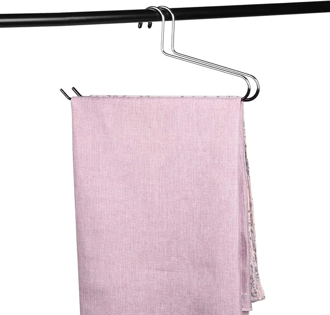 VASLIM 12 Pack Blanket Hangers Heavy Duty Black Vinyl Coated Nonslip - Great for Quilts, Comforters, Table Cloths, Towels, Sleeping Bags,Drapery and bedspreads
