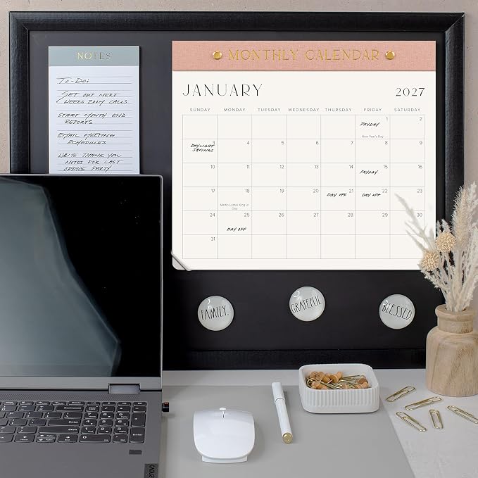 Beautiful 2026-2027 Magnetic Fridge Calendar - Runs From June 2026 Until December 2027 - The Perfect Monthly Refrigerator Paper Calendar for Easy Organizing