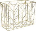 U Brands Hanging File Desk Organizer, Wire Metal, Gold - 894U02-06 (Pack of 6)