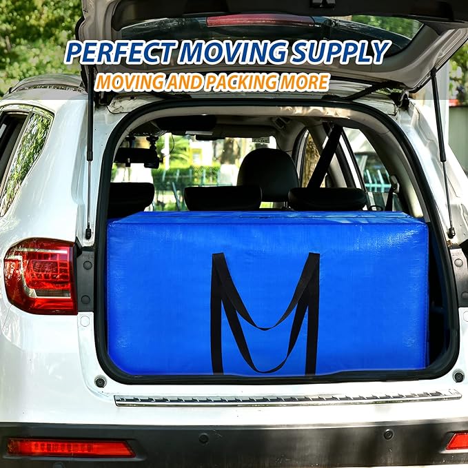 Extra Large Storage Bags, 7.5 Ft Christmas Tree Storage Bag, XXL Large Moving Bags Heavy Duty, Storage Totes Moving Boxes Supplies for College, Foldable Duffle Bag for Travel, 50x23x15inch - 1PACK