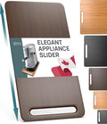 Ibyx Elegant Appliance Slider - Sliding Tray for Coffee Maker & Heavy Kitchen Appliances, Easy Slide, Made of Premium Bamboo, Space-Saving Kitchen Organizer, 40 lb Capacity, Brown - 7.5 x 14.5 Inch