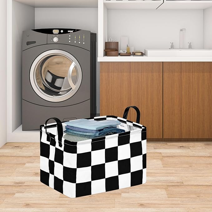 Storage Bin for Shelves Rectangle Closet Baskets Foldable Box with Handles, Gray Storage Bins, Storage Boxes for Home Office Car Dormroom