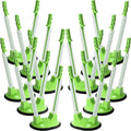 12 Pack Baggy Rack Stand Adjustable Freezer Bag Holder Stand Ziplock Bag Holder for Filling With No Food Spills or Kitchen Mess (Green)