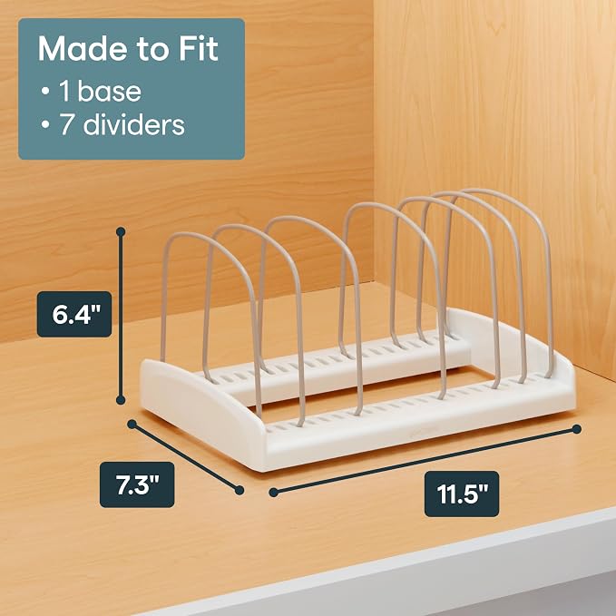 YouCopia StoreMore Bakeware Rack, Adjustable Dividers, Baking Pan Organizer