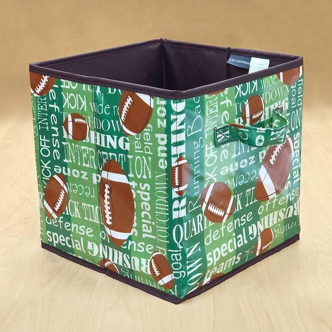 Passion for Football Collection 11"x11"x11" Storage Bin