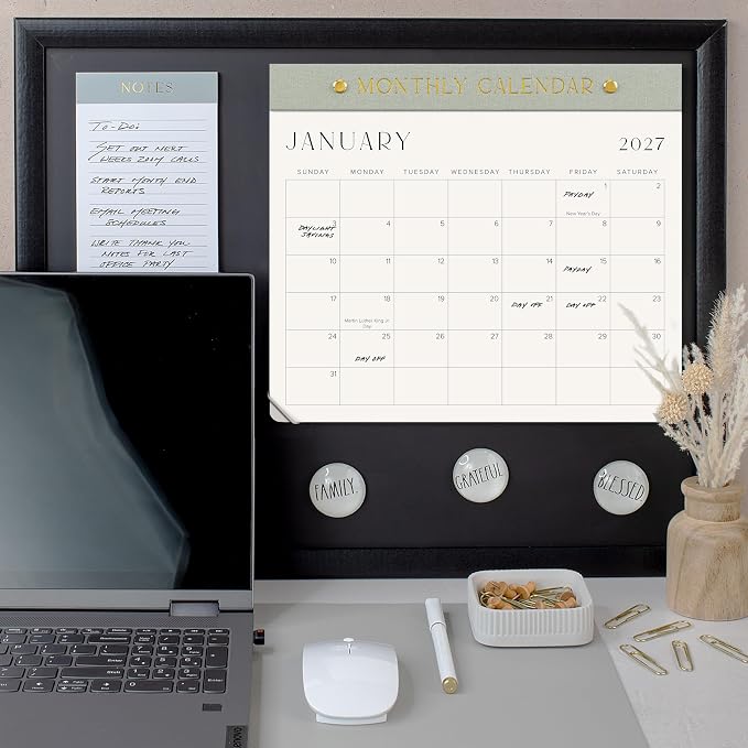 Beautiful 2026-2027 Magnetic Fridge Calendar - Runs From June 2026 Until December 2027 - The Perfect Monthly Refrigerator Paper Calendar for Easy Organizing