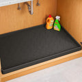 Jin&Bao Waterproof Under Sink Mat 28" x 19", Thick Silicone Mat Cabinet Protector for Kitchen and Bathroom, Shelf Liner, Home Organizer and Storage, Multipurpose Tray for Gadgets and Essentials