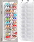 UVIAHOMI Over the Door Shoe Organizer for 20-30 Pairs, 10-Tier, White