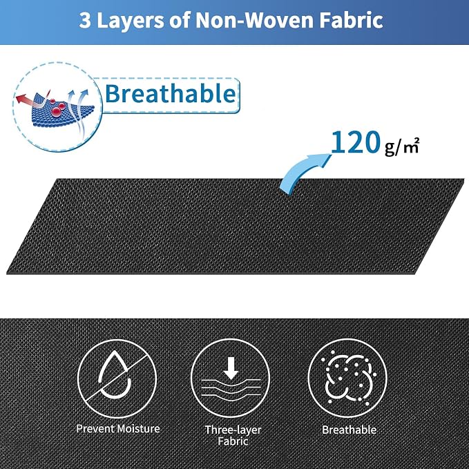 Fixwal Blanket Storage Bags 120L for Comforter Clothes Bedding 2 Pack Black