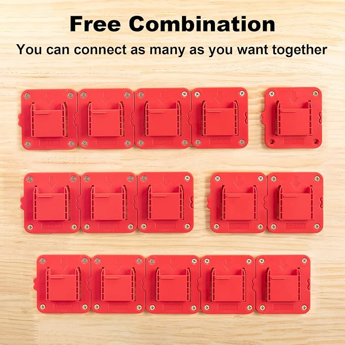 Tool Holder Compatible for Craftsman 20V Drill, Wall Mount Tool Hanger for Power Tool Storage Organizer, for Workshop, Garage, Work Van, Under Shelf, Tool Box-5 Pack
