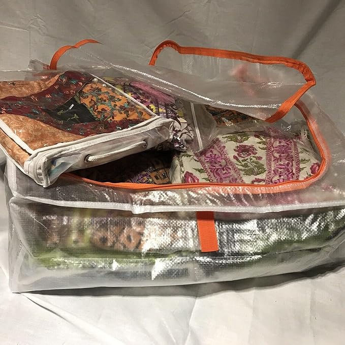 IKEA 503.953.82 Pack of 3 Storage Bags Cases 55 x 49 x 19 Centimetres