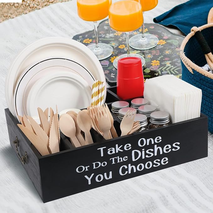 Silverware Caddy Organizer for Countertop, Kitchen Utensil Caddy for Cups