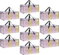 VENO 10 Pack Heavy Duty Moving Bags, Clear Packing Bags for Easy Visibility, Alternative to Moving Boxes, Storage Bins for Clothes, Blankets, Comforters, College Dorm Essentials (Clear, 10 Pack)