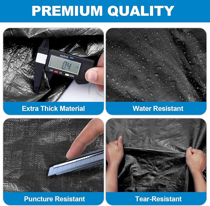 TICONN Mattress Bags for Moving, Heavy Duty Cali King Mattress Cover Storage Bag with Full-Around Handle and Adjustable Buckles (Black, Cali King)