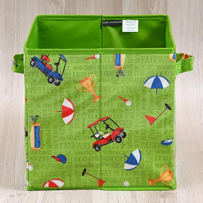 Passion for Golf Collection 11"x11"x11" Storage Bin