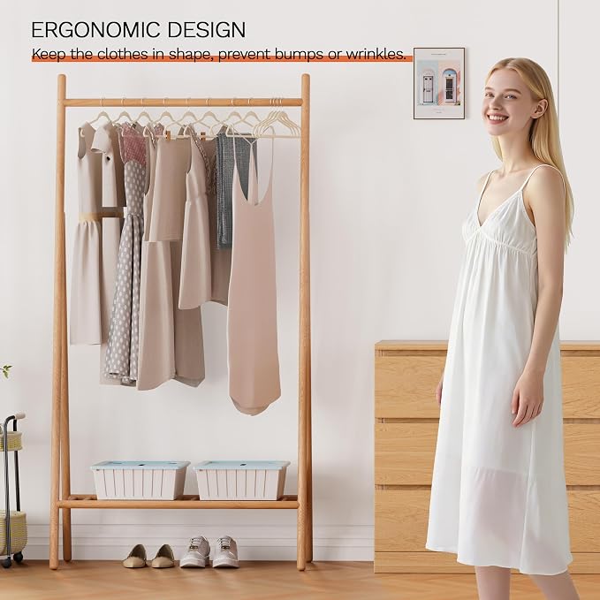 Ivory Velvet Hangers 60 Pack, Slim Space Saving Suit Hangers for Closet Organizer, Rotating Silver Hook, Non Slip Clothes Felt Hanger Heavy Duty for Coat,Shirt, Pants, Camisole, Dress