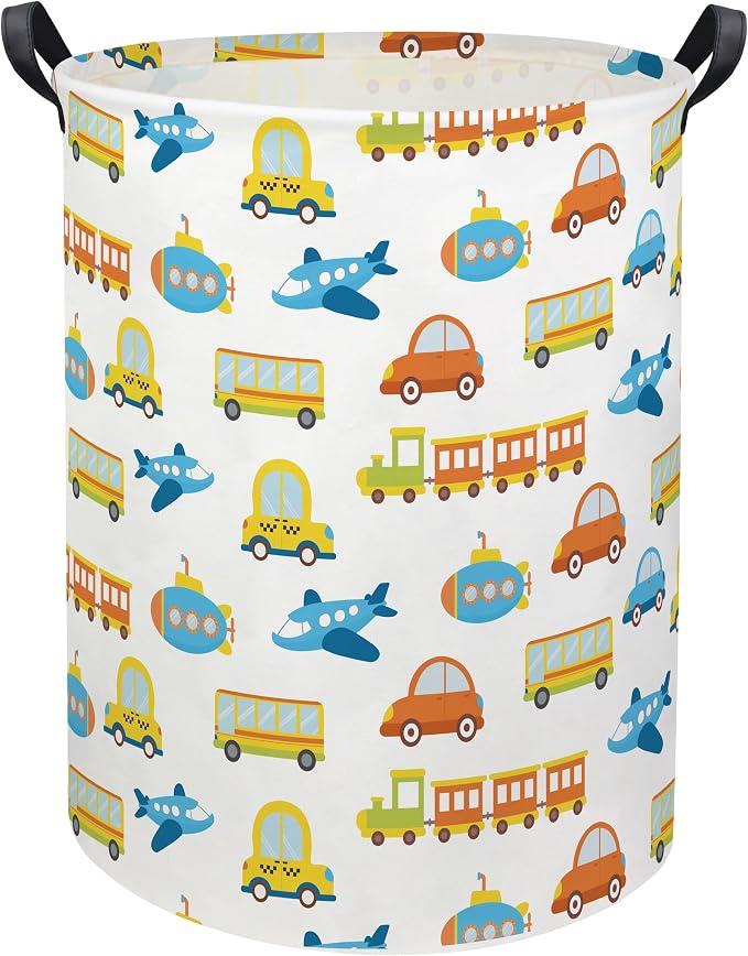 Kids Laundry Basket Kids Hamper Car Toy Storage Bin for Boys Room Decor Nursery Hamper Gift Baskets for Bedroom Bathroom(Car)