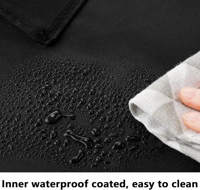 Windyun 3 Pcs Hypotenuse Laundry Sorter Replacement Bags Hamper Cart Removable Replacement Bags Laundry Storage Organizer Bag Hamper Liner, No Hooks 14.76 x 8.66 x 23.23/19.29 Inch(Black)